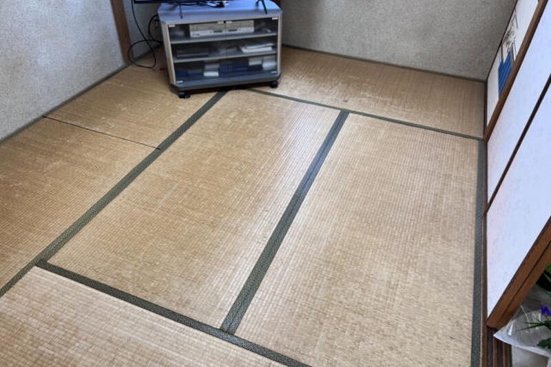 畳を替えたら、お父さん